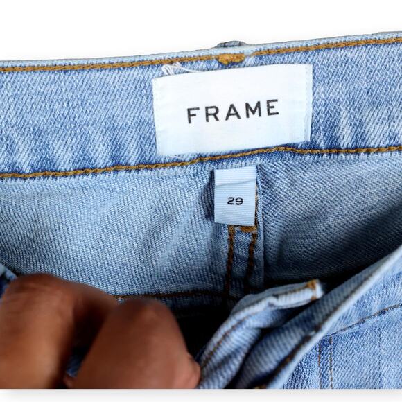 Frame Le Garcon Boyfriend Light Wash Bue Womens Jeans 29 - Picture 6 of 11